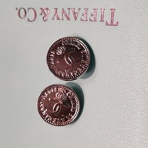 Chanel Silver 31 Rue Cambon Paris - set of 2 Buttons